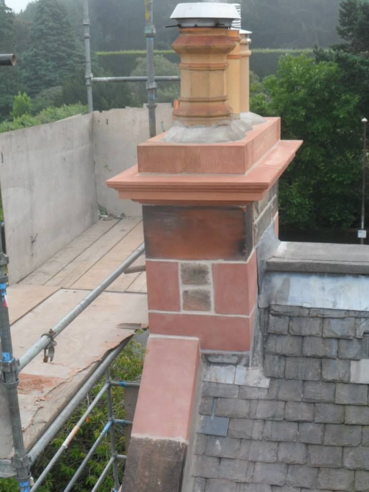 a chimney on a roof