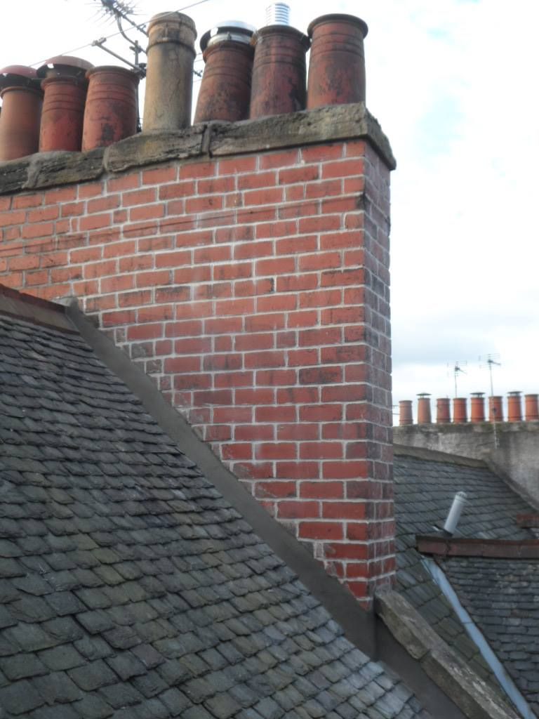 a chimney on a roof
