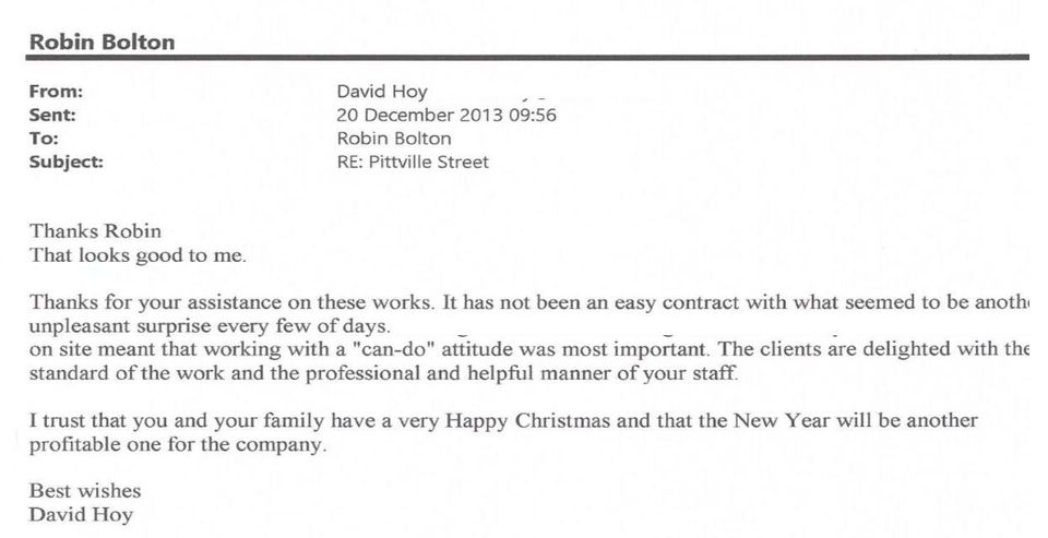 Testimonials for Bolton Roofing Contractors Limited in Edinburgh